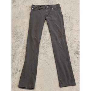 Guess Jeans Womens 27 Gray Denim Tapered Stretch Soft Pants Zip-Up Casual